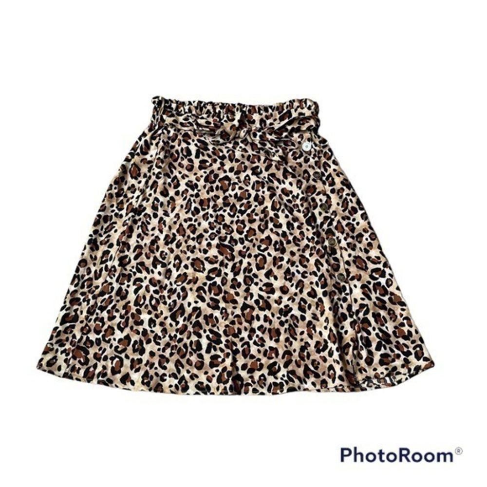 New EST. 1946 animal print cheetah midi skirt
